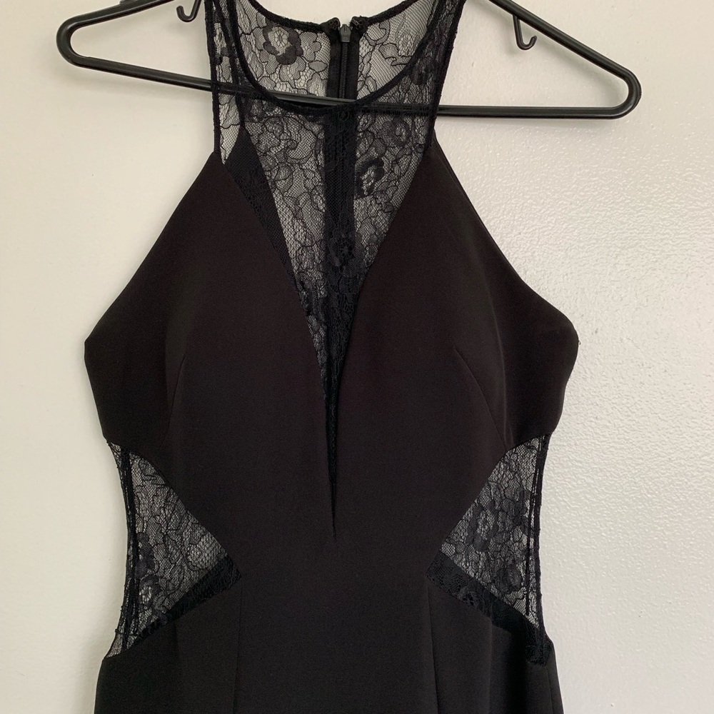 BLACK LACE PROM/FORMAL DRESS